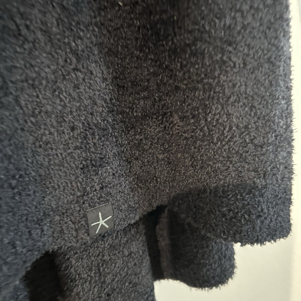 Barefoot Dreams Cardigan Sweater Sz L/XL Bamboo Chic Lite Black Cozy Knit - Picture 7 of 12